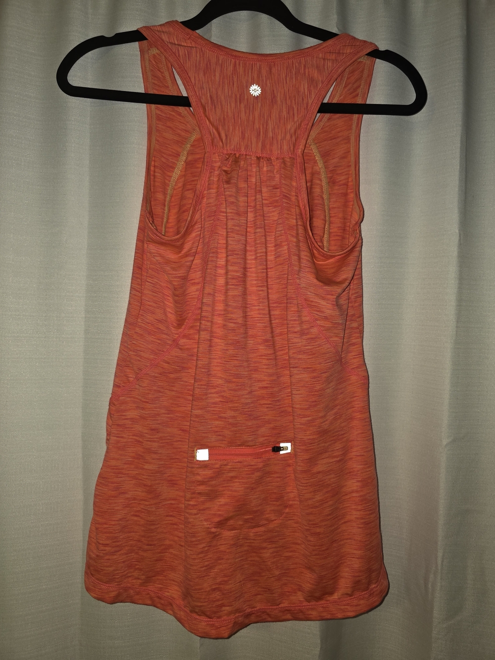 M Tangerine Racerback Tank - Picture 2 of 3